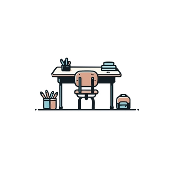 Free School Desk Clipart to Edit Online