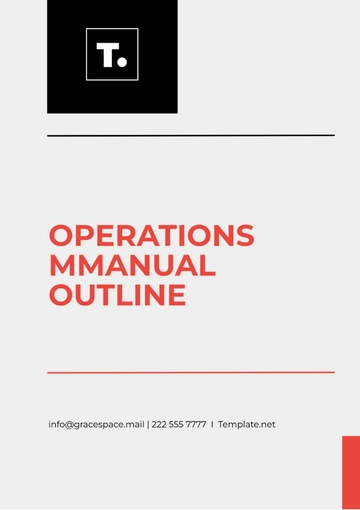 Free Operations Manual Outline Template to Edit Online