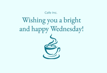 Free Printable Wednesday Card Template to Edit Online