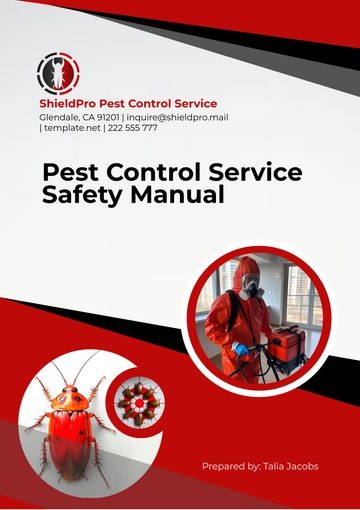 Free Pest Control Service Safety Manual Template to Edit Online