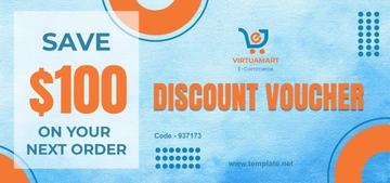 Free E-Commerce Discount Voucher Template to Edit Online