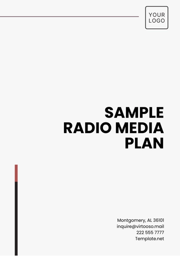 Free Sample Radio Media Plan Template to Edit Online