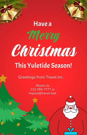 Free Editable Christmas Poster Template to Edit Online