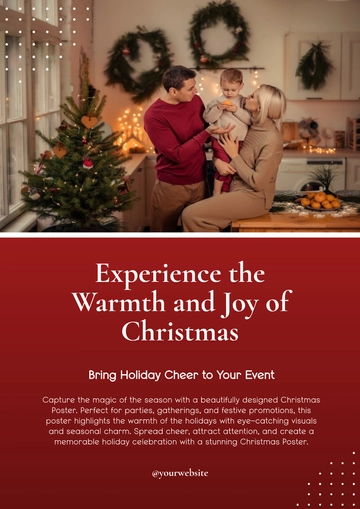 Free Custom Christmas Poster Template to Edit Online