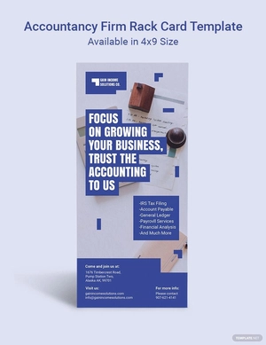 Accountancy Firm Rack Card Template