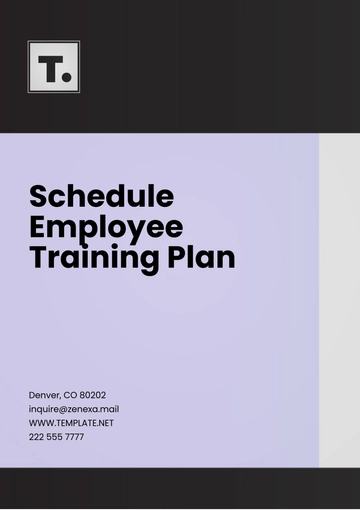 Free Schedule Employee Training Plan Template to Edit Online