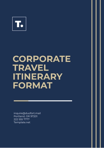 Free Corporate Travel Itinerary Format Template to Edit Online