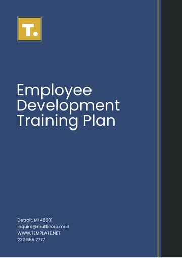 Free Employee Development Training Plan Template to Edit Online