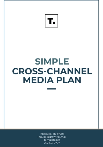 Free Simple Cross-Channel Media Plan Template to Edit Online