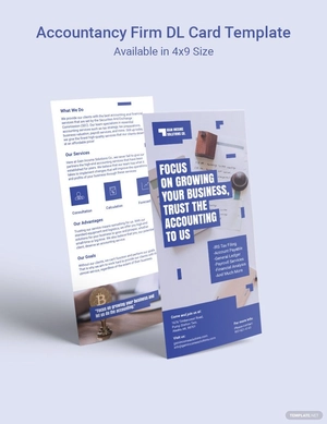 Accountancy Firm DL Card Template