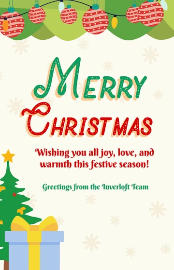 Free A4 Christmas Poster Template to Edit Online