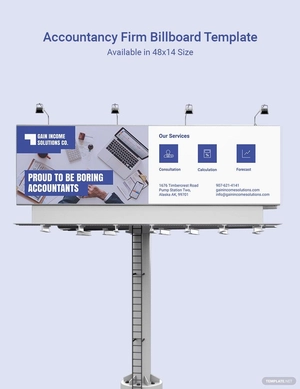 Accountancy Firm Billboard Template