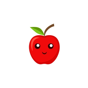 Free Cartoon Apple Clipart to Edit Online