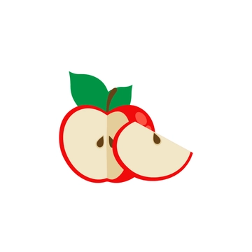 Free Apple Slice Clipart to Edit Online
