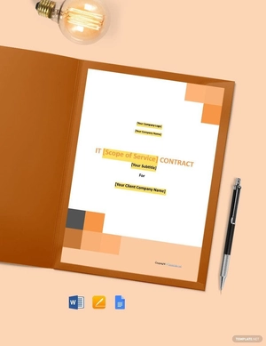 Sample IT Support Contract Template