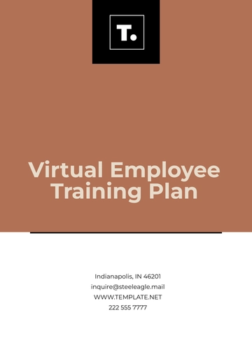 Free Virtual Employee Training Plan Template to Edit Online