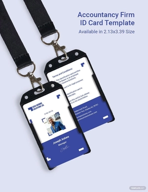 Accountancy Firm ID Card Template