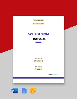 Simple Web Design Proposal Template