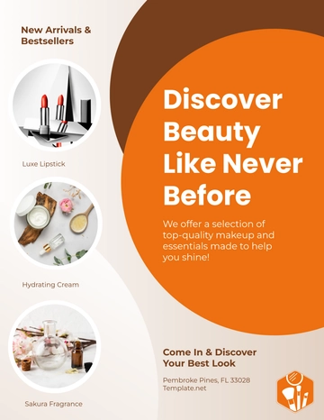 Free Cosmetic Store Flyer Template to Edit Online