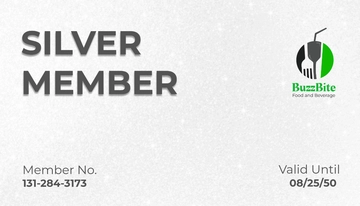 Free Food and Beverage Membership Card Template to Edit Online