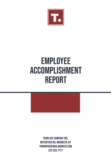 Free Employee Accomplishment Report Template to Edit Online