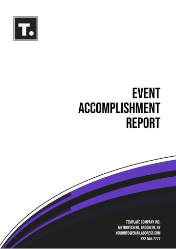Free Event Accomplishment Report Template to Edit Online