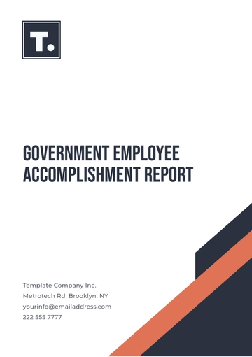Free Government Employee Accomplishment Report Template to Edit Online