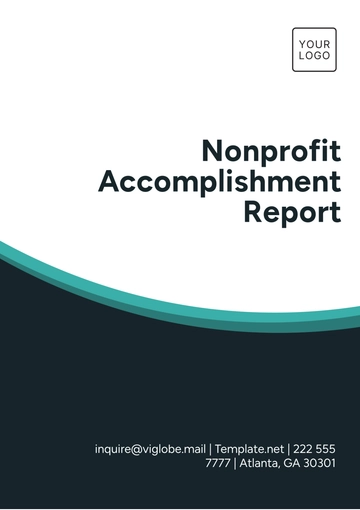 Free Nonprofit Accomplishment Report Template to Edit Online