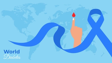 Free World Diabetes Day Background Template to Edit Online