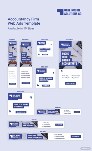 Accountancy Firm Web Ads Template