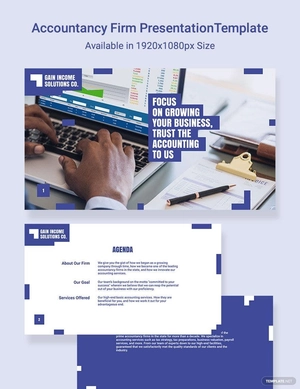 Accountancy Firm Presentation Template