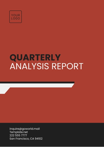 Free Professional Quarterly Analysis Report Template to Edit Online