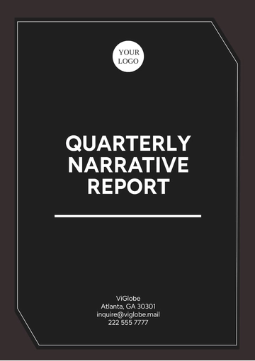 Free Quarterly Narrative Report Template to Edit Online