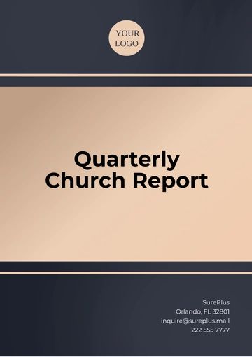 Free Quarterly Church Report Template to Edit Online