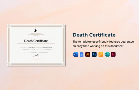 Death Certificate Template
