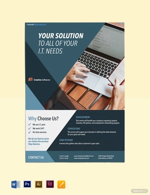 Creative Software Company Flyer Template