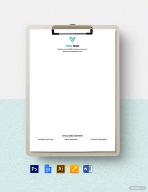Software Company Stationery Template
