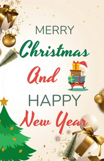 Free Christmas Art Poster Template to Edit Online