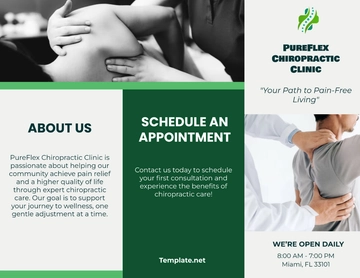 Free Chiropractic Clinic Brochure Template to Edit Online