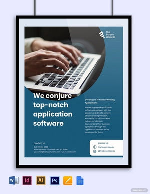 Application Software Developer Flyer Template
