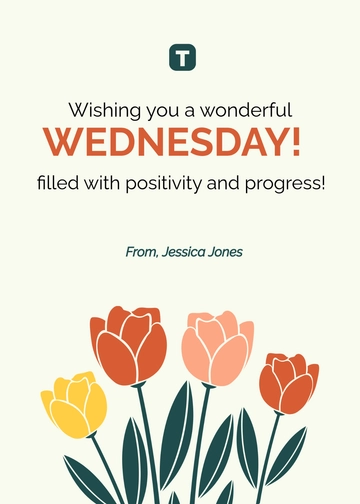 Free Wednesday Wishes Template to Edit Online