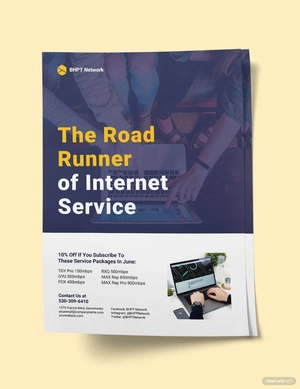 ISP Internet Service Flyer Template