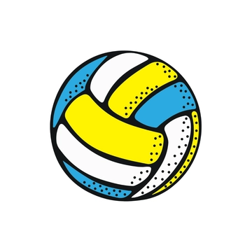 Free Vintage Volleyball Clipart to Edit Online