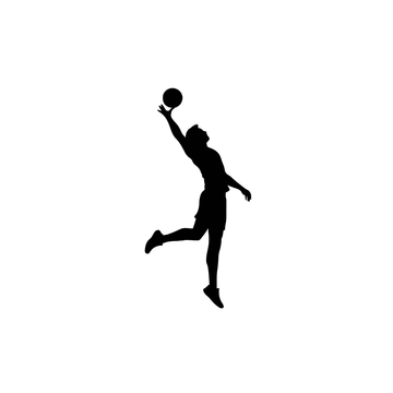 Free Volleyball Silhouette Clipart to Edit Online