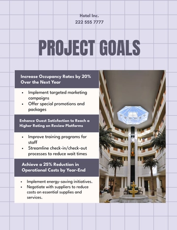 Free Project Goals Template to Edit Online