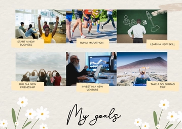 Free Vision Board Goals Template to Edit Online