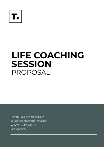Free Life Coaching Session Proposal Template to Edit Online