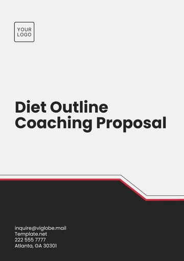 Free Diet Outline Coaching Proposal Template to Edit Online