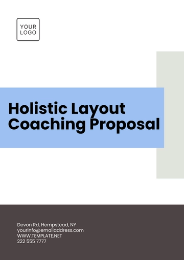 Free Holistic Layout Coaching Proposal Template to Edit Online