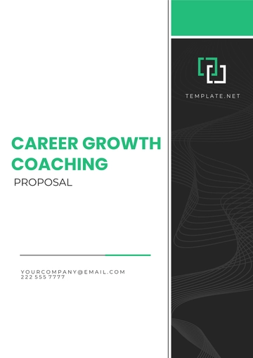 Free Career Growth Coaching Proposal Template to Edit Online